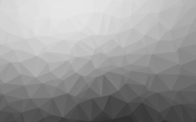 Light Silver, Gray vector polygonal background. A completely new color illustration in a vague style. Brand new design for your business.