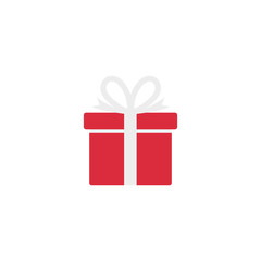 Gift box with ribbon icon, Gift card icon vector. Trendy flat design style on white background. vector sign, linear style pictogram isolated on white. Symbol, logo illustration.EPS 10