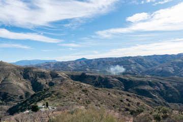 Fototapeta na wymiar Mountainous landscape in the Alpujarra (Spain)