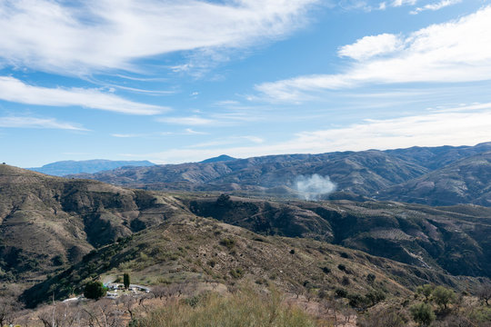 Mountainous landscape in the Alpujarra (Spain)

