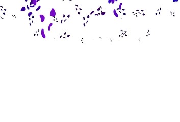 Light Purple vector pattern with chaotic shapes.