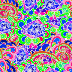 Abstract geometric background made of colorful figures seamless