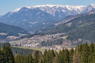 Fototapeta premium schnee, berg, berg, landschaft, winter, wald, natur, himmel, landschaftidyll, panorama, baum,
