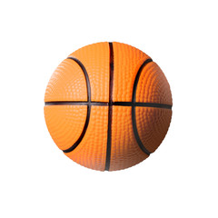 Orange basketball ball on a white background. Isolated.