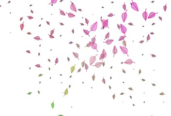 Light Pink, Green vector sketch pattern.