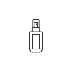 Spray bottle icon vector on white background