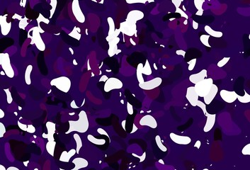 Light Purple vector background with abstract forms.
