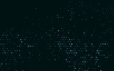 Dark BLUE vector background with bubbles. Beautiful colored illustration with blurred circles in nature style. Template for your brand book.