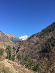 Peeking peak in Parvati Valley