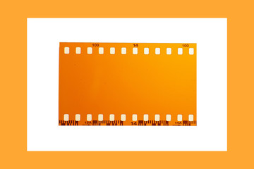 (35 mm.)Vintage film frame.With white space.film camera.