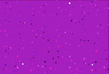 Obraz premium Light Pink, Blue vector layout with circles, lines, rectangles.