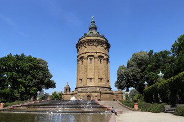 Fototapeta premium Mannheim Wasserturm