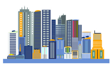 city skyline vector illustration