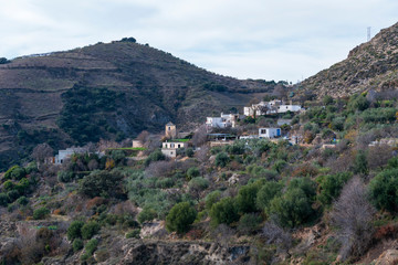 Fototapeta na wymiar Nieles: small mountain town in the Alpujarra (Spain)