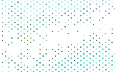 Light Green, Yellow vector background with bubbles. Modern abstract illustration with colorful water drops. Pattern of water, rain drops.