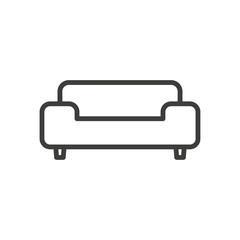 Couch icon on white background
