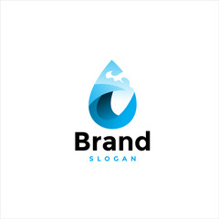 water drop, liquid, logo. modern icon, template design