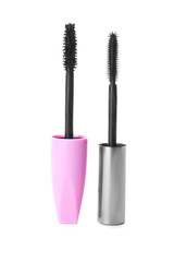 Black mascara on white background