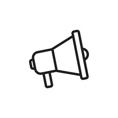 Megaphone icon on white background