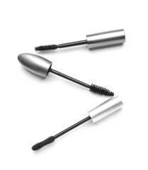 Black mascara on white background