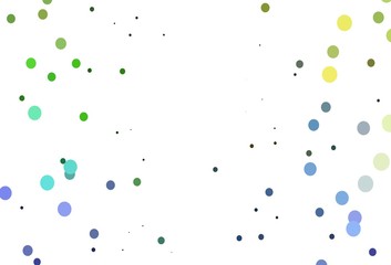 Light Multicolor, Rainbow vector backdrop with dots.