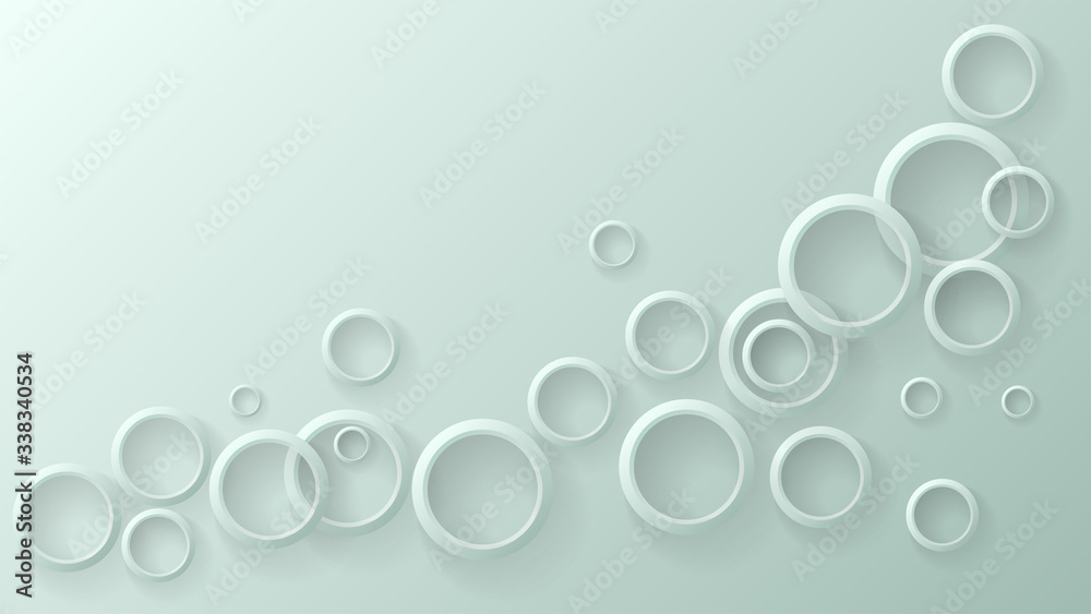 Aufkleber Modern abstract light background with circle ring. Modern geometric vector. Abstract vector design round. Trendy graphic round background. Brochure design. Geometric shape. Template with circles.