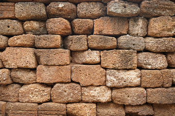 Laterite stone wall texture