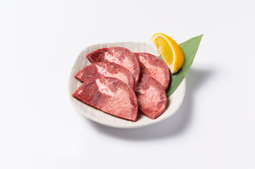 厚切り牛塩タン　焼肉メニュー　