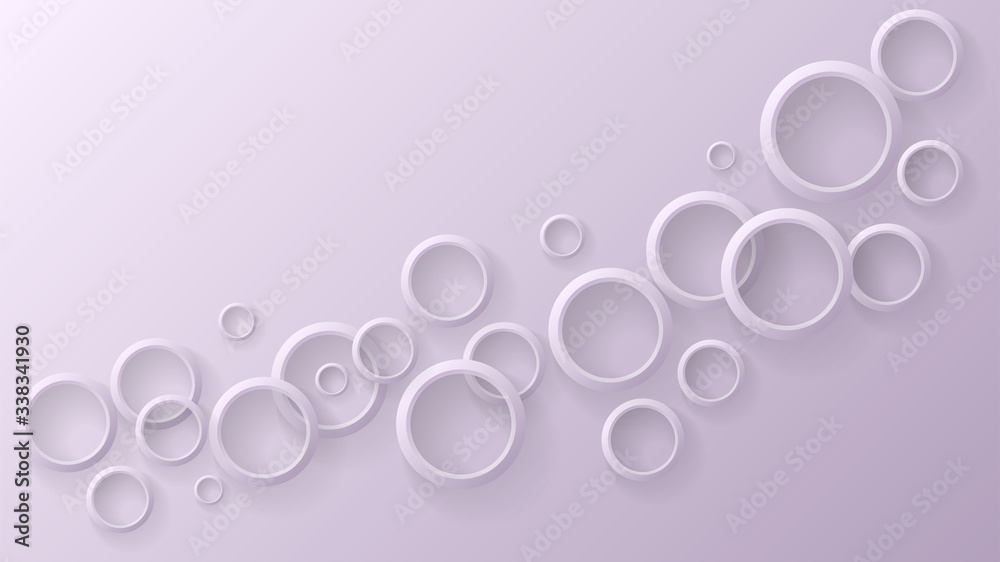 Aufkleber Modern abstract light background with circle ring. Modern geometric vector. Abstract vector design round. Trendy graphic round background. Brochure design. Geometric shape. Template with circles.