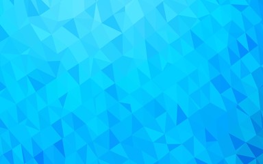 Light BLUE vector polygon abstract backdrop. A vague abstract illustration with gradient. Template for your brand book.