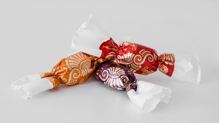 Three pieces of traditional Hungarian Christmas candies. We hang these on the Christmas tree.