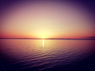 Obraz premium sunset over the sea
