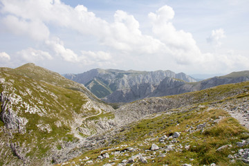 Fototapeta premium View of Hochswab Mountains, Alps, Austria.