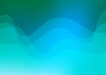 Light Blue, Green vector pattern with lamp shapes. Modern gradient abstract illustration with bandy lines. Textured wave pattern for backgrounds.