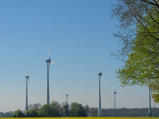 Windräder und mühlen im Münsterland