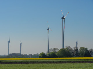 Windräder und mühlen im Münsterland
