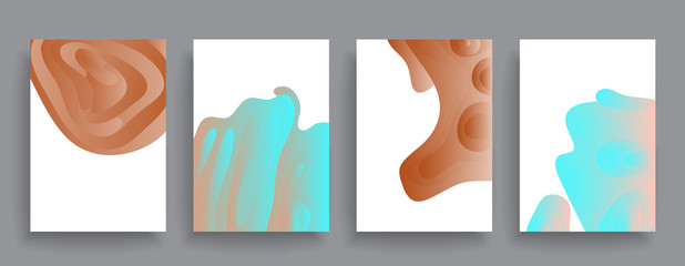 Template brochures, flyers, business presentations. Modern flat line style, layout in A4 size. Trendy abstract background. Geometric science or technology pattern. Graphic design