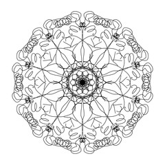 antistress mandala coloring book abstraction