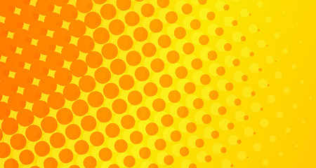 Halftone Vector Minimalistic Horizontal Banner Background