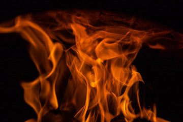 red fiery lines on black background