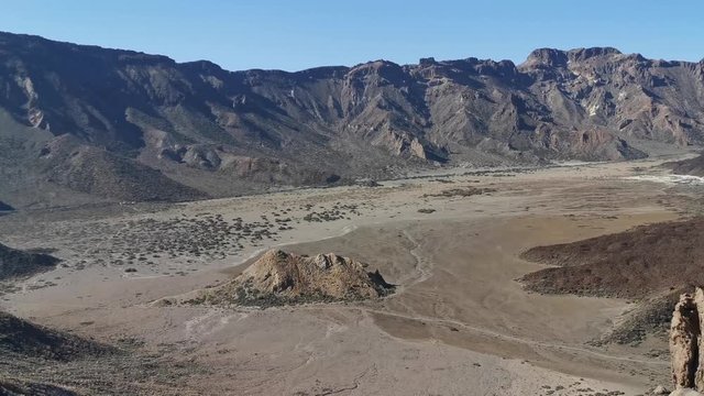 Espagne, Tenerife, parc national du Teide,  la caldeira depuis les Roques de Garcia