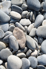 Fototapeta na wymiar Collection of pebbles on a beach