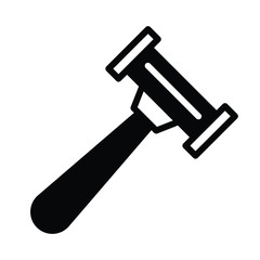 Replaceable blade cartridges Razor concept, body hair removal tool vector icon design, bodys cleanliness tool on white background