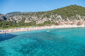 Fototapeta premium The beach of Cala Luna in Sardinia (Gulf of Orosei)