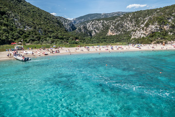 The beach of Cala Luna in Sardinia (Gulf of Orosei)