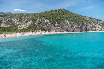 The beach of Cala Luna in Sardinia (Gulf of Orosei)