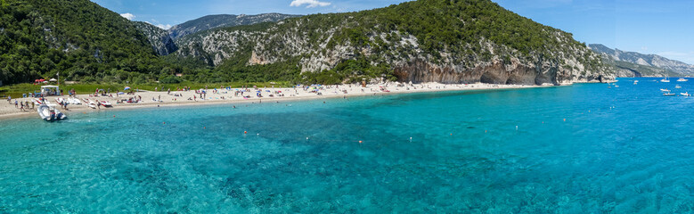 Fototapeta na wymiar The beach of Cala Luna in Sardinia (Gulf of Orosei)