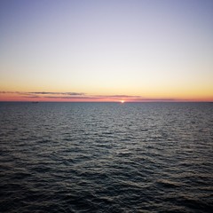 zatoka fińska, morze, zachód słońca 