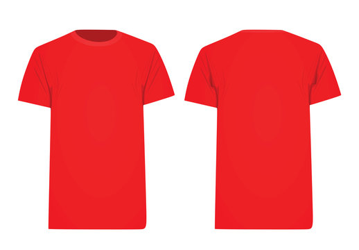 Red T Shirt. Vector Illustration