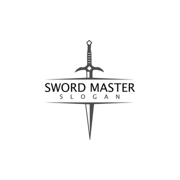 Sword weapon vector logo template illustration design © Ony98